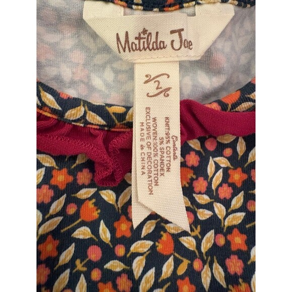 MATILDA JANE Burgundy/Yellow Geometric Mohunk Mountain Sara Sleeveless sz 2 - Picture 5 of 7